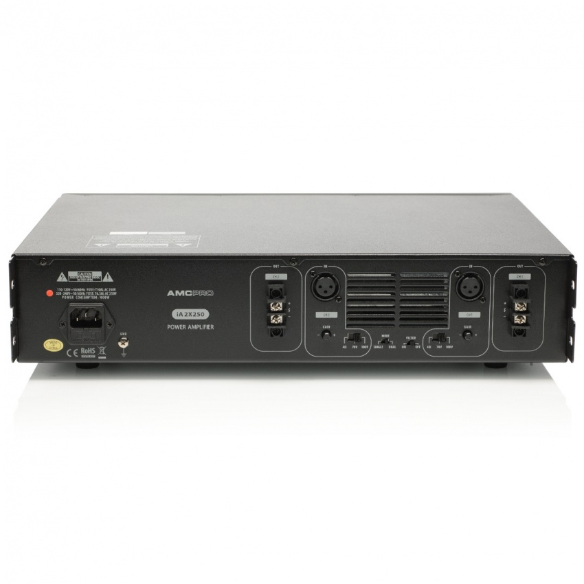 Slutsteg 100V, 2x250W