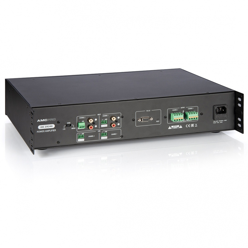 Slutsteg 100V, 480W/2x240W, Dante