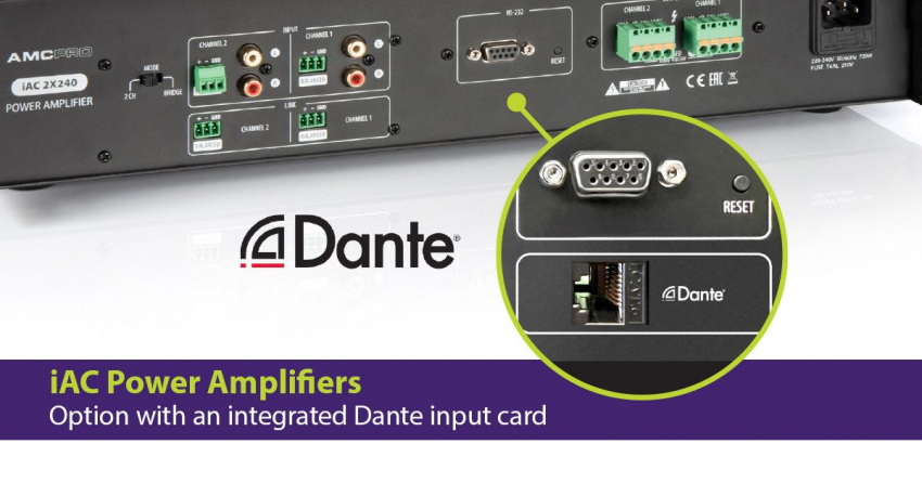 Slutsteg 100V, 360W, Dante