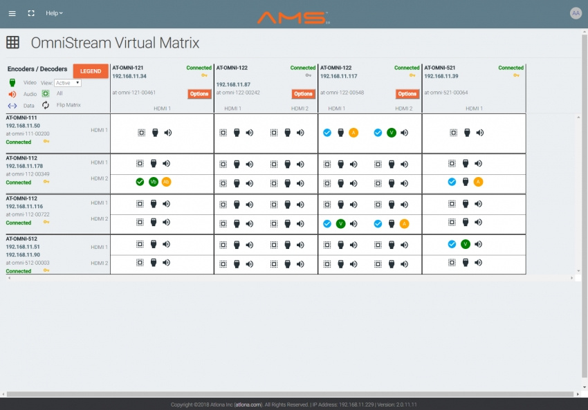 Atlona Management System AMS 2.0