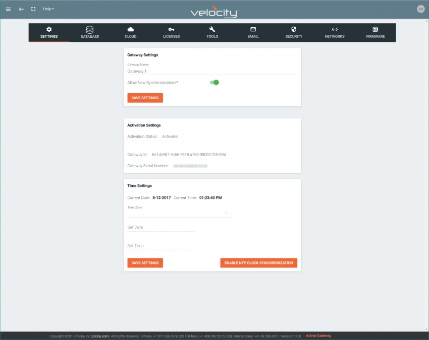 VeloCity Kontrollprocessor/Gateway