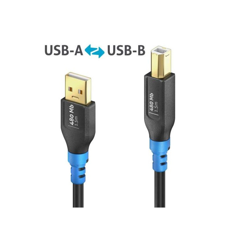 FlexInstall USB-A - USB-B Kabel