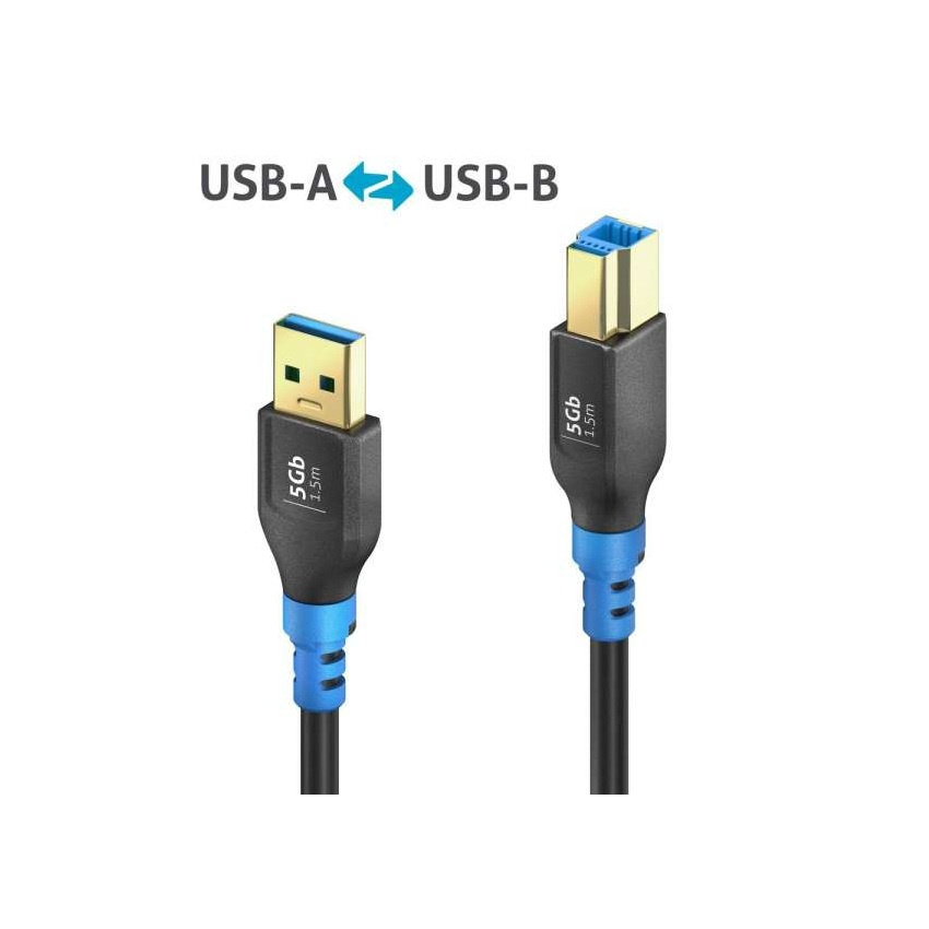 FlexInstall USB-A - USB-B Kabel