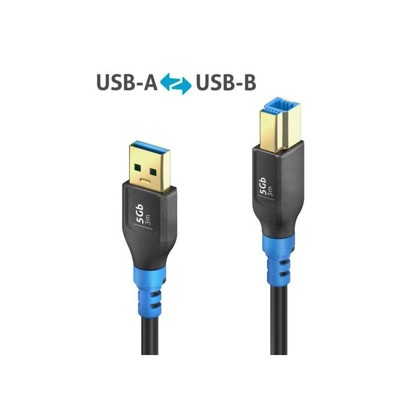 FlexInstall USB-A - USB-B Kabel