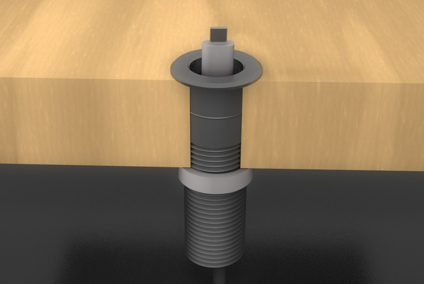 Kabelgenomf�ring, aluminium