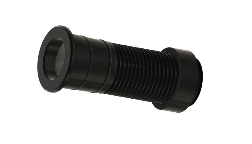 Kabelgenomf�ring, svart plast