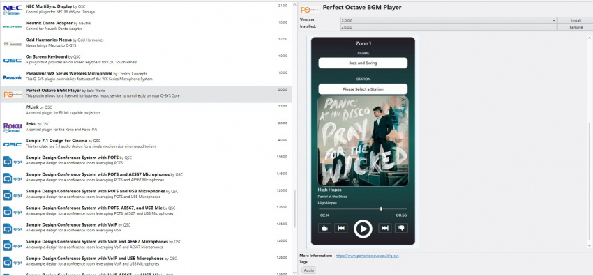 Musiktj�nst f�r f�retag (1 Zon), F�rnyelse 1�r