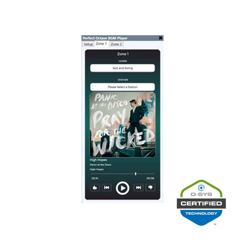 Musiktj�nst f�r f�retag (1 Zon), 1�r