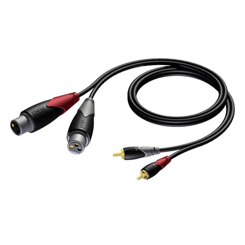 Signalkabel 2 x XLR - 2 x RCA 