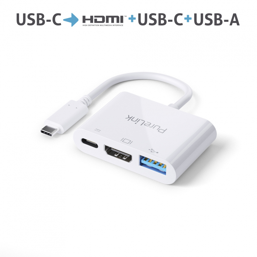 USB C - HDMI, USB A, USB C