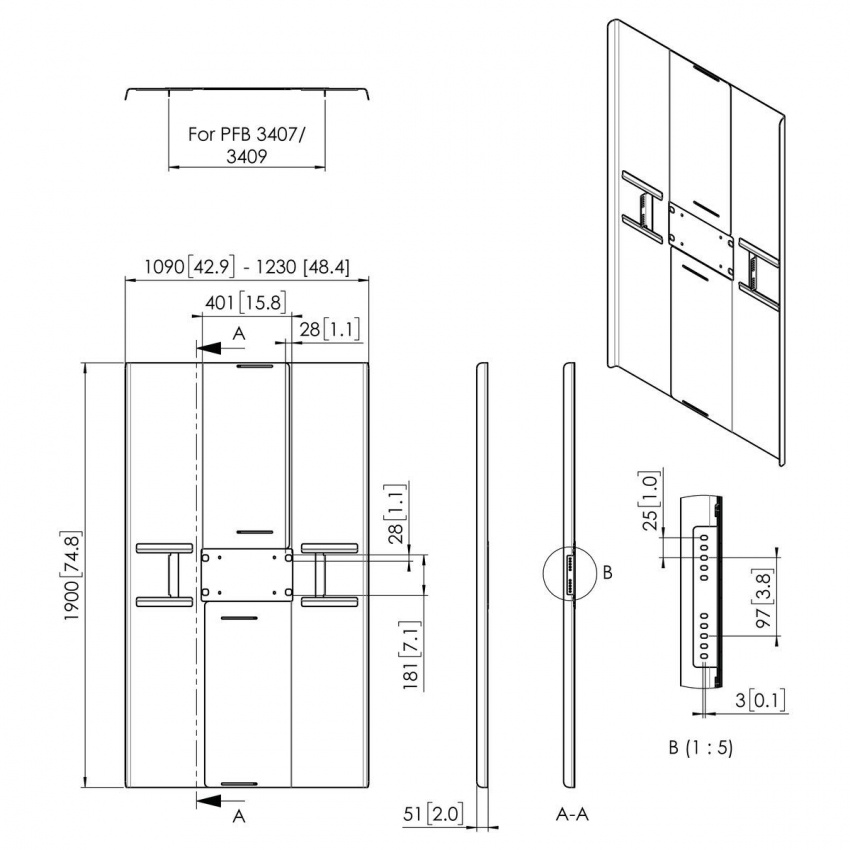 PFA 9164 - Bakstyckte universal (Portrai
