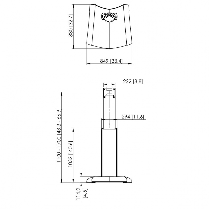 PFF 2420 - Golvstativ