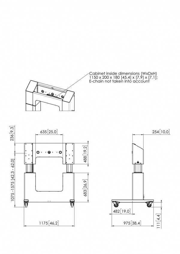 PFTE 7120 - Motoriserat rullstativ LED/L
