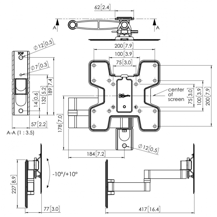 PFW 2040 - V�ggf�ste, 417mm