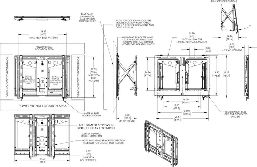 PFW 6880 - Videov�ggsf�ste Pop-out, Slim