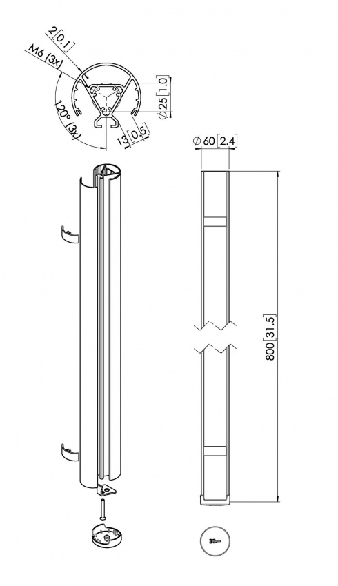 PUC 2408 - Connect-it r�r, 80cm