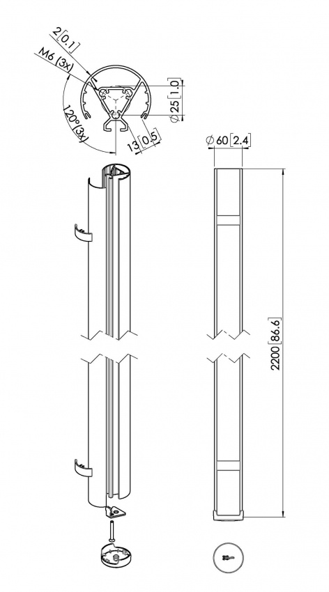 PUC 2422 - Connect-it r�r, 220cm