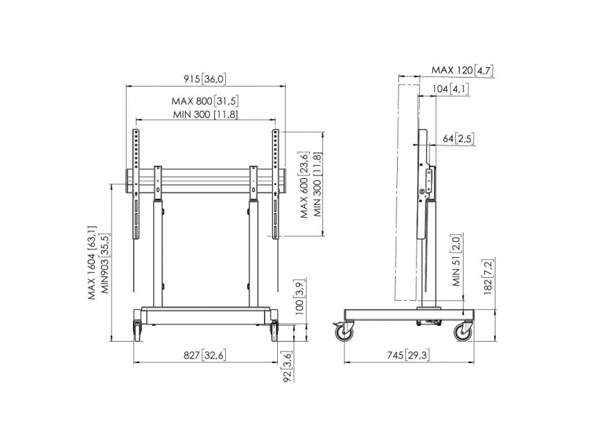 RISE 3205 - Motordrivet rullstativ