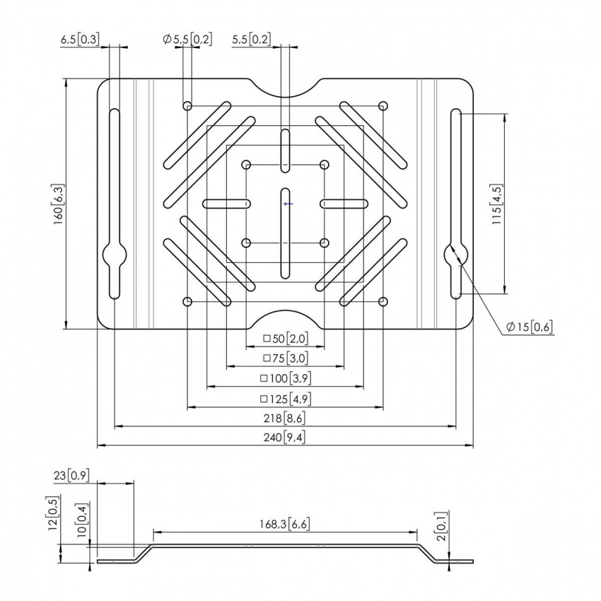 RISE A142 - Perforerad hylla
