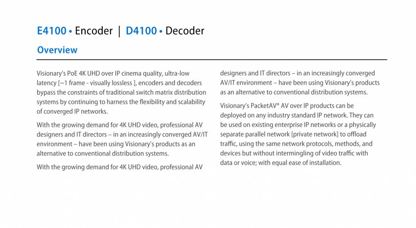 4 Serien - Decoder D4100