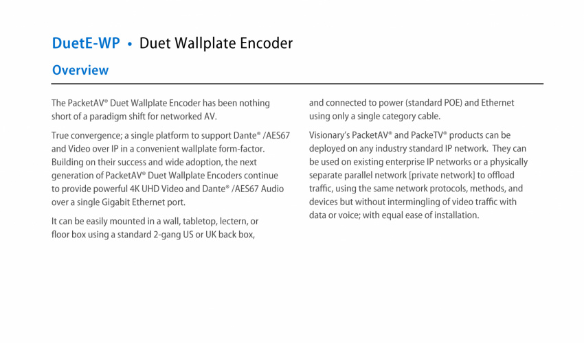 4 Serien - Encoder DuetE-WP