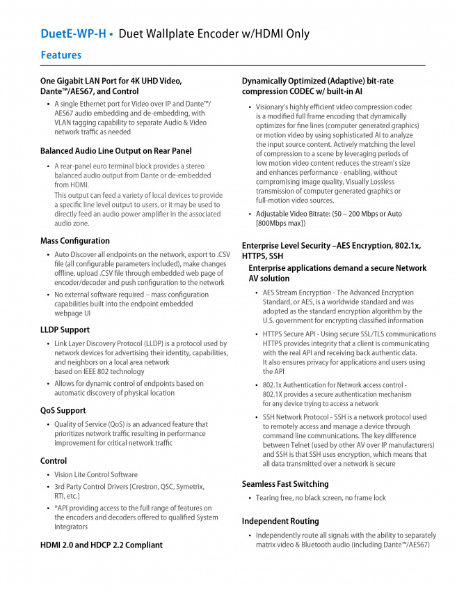 4 Serien - Encoder DuetE-WP-H