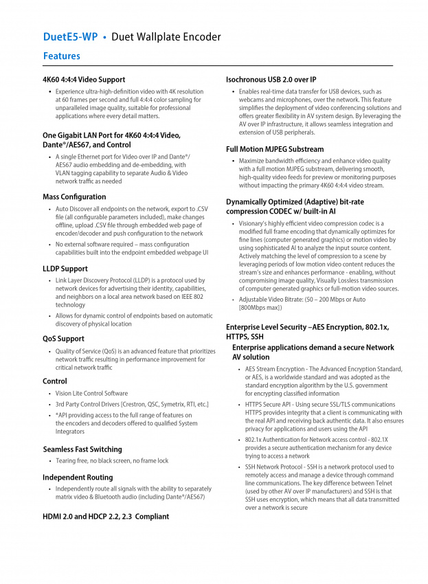 5 Serien - Encoder DuetE5-WP