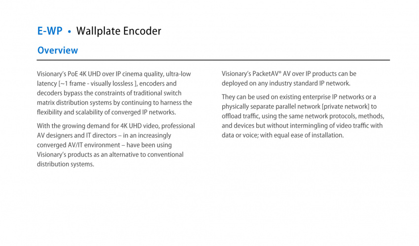 4 Serien - Encoder E-WP