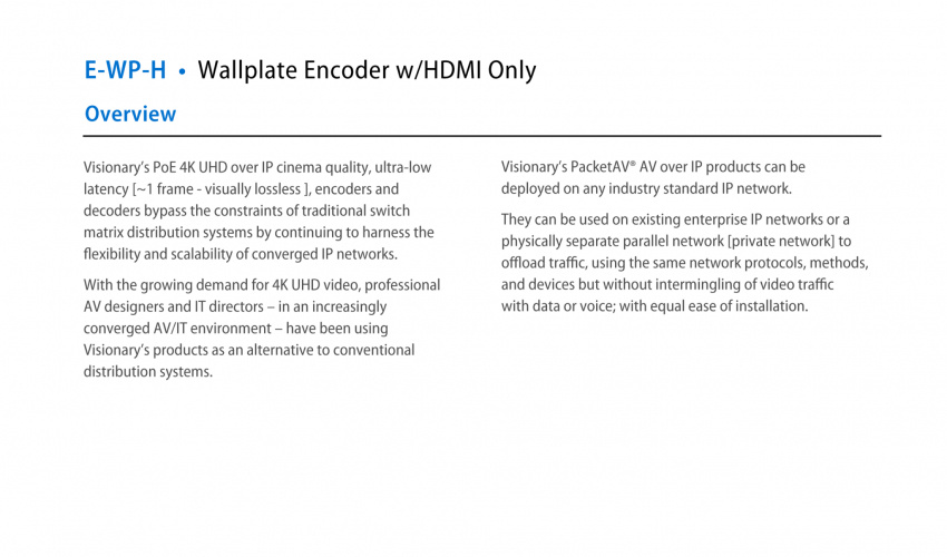 4 Serien - Encoder E-WP-H