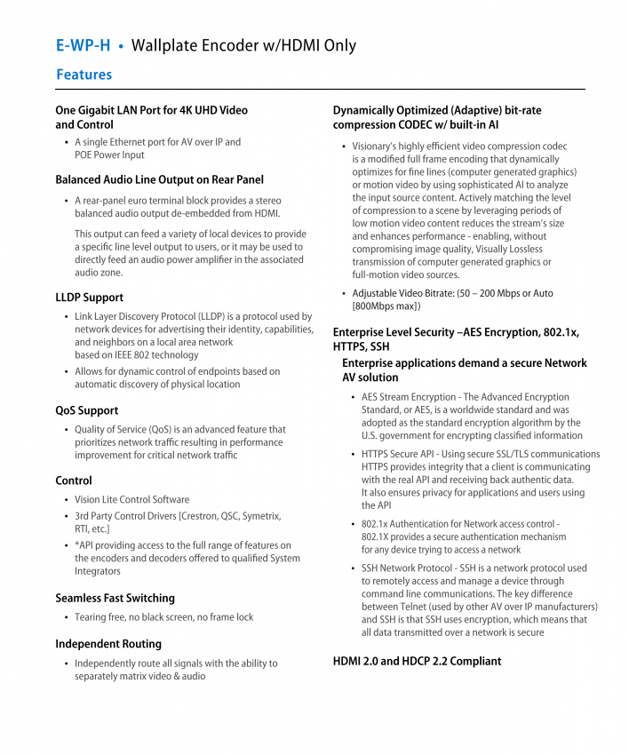 4 Serien - Encoder E-WP-H