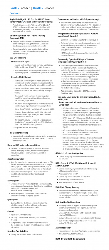 4 Serien - Encoder E4200