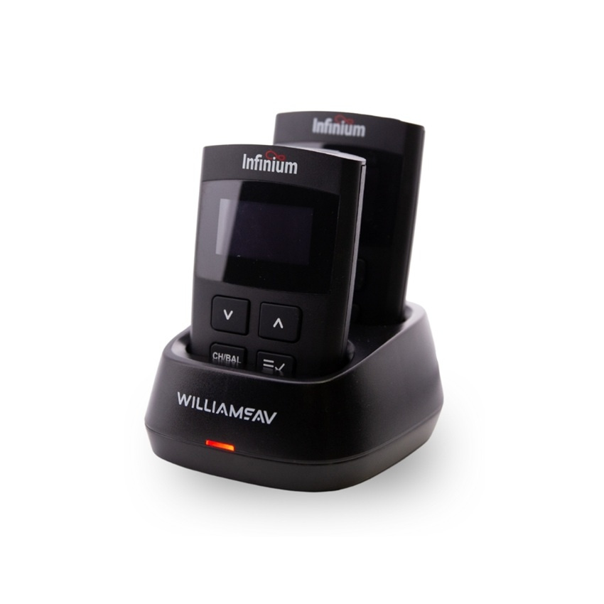 Auracast system med 2 mottagare